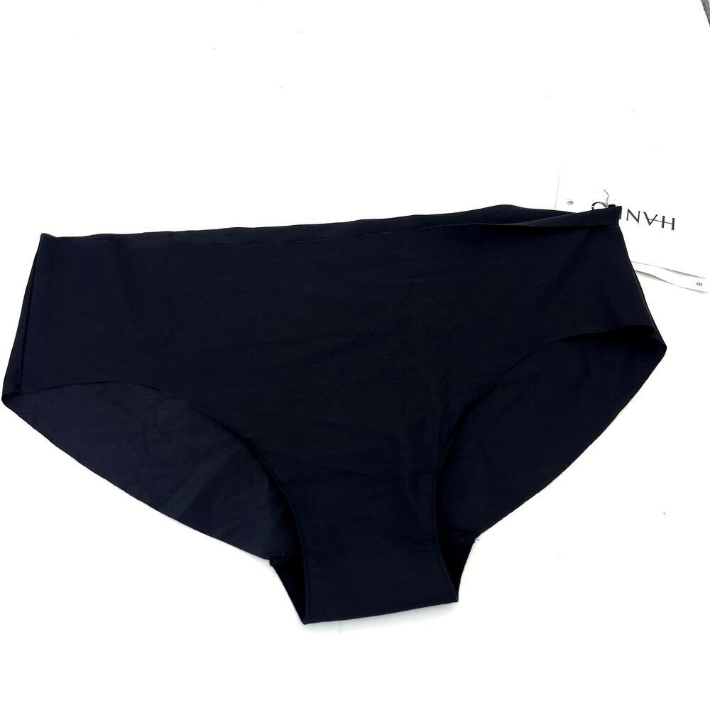 Hanro Smooth Illusion Panties Underwear Seamless Solid Black Women's XS NEW